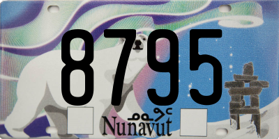 NU license plate 8795