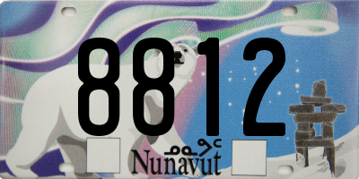 NU license plate 8812