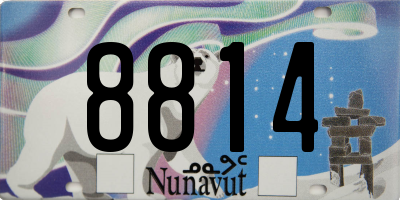 NU license plate 8814