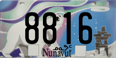 NU license plate 8816