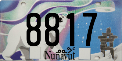 NU license plate 8817