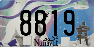 NU license plate 8819