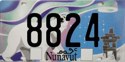 NU license plate 8824