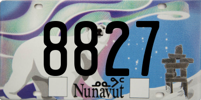 NU license plate 8827