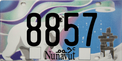 NU license plate 8857