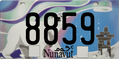 NU license plate 8859