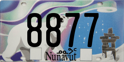 NU license plate 8877