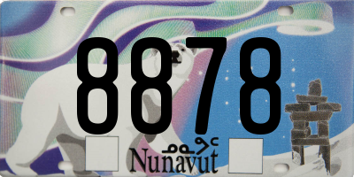 NU license plate 8878