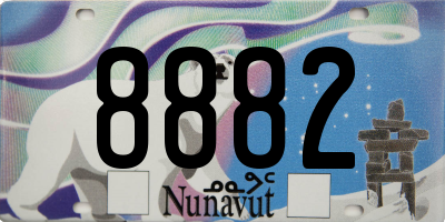 NU license plate 8882