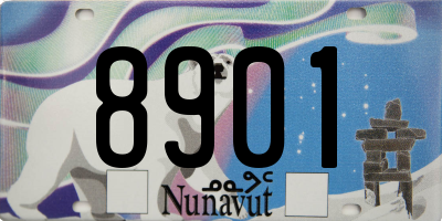 NU license plate 8901