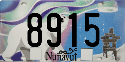 NU license plate 8915