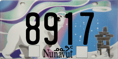 NU license plate 8917