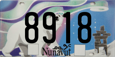 NU license plate 8918