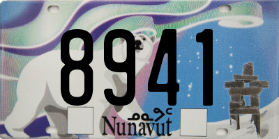 NU license plate 8941