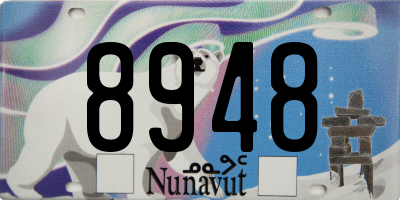 NU license plate 8948