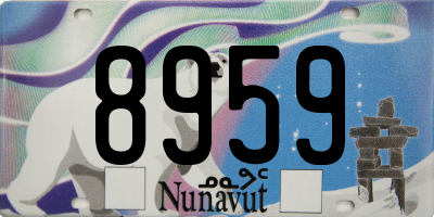 NU license plate 8959