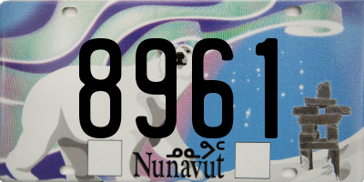 NU license plate 8961