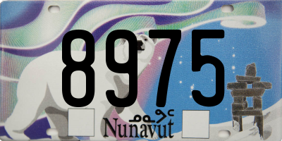 NU license plate 8975