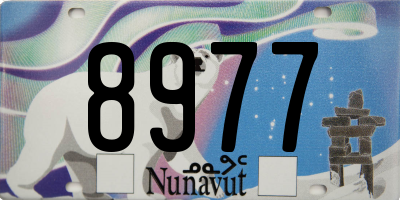 NU license plate 8977