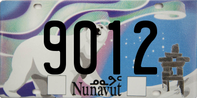 NU license plate 9012