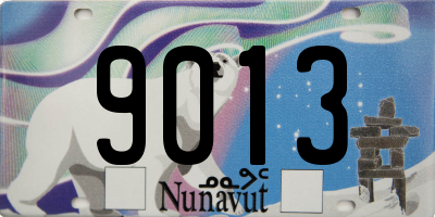 NU license plate 9013