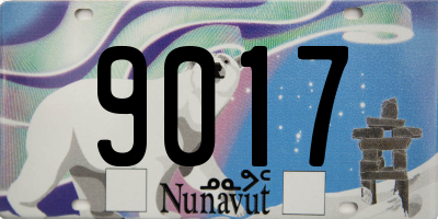 NU license plate 9017