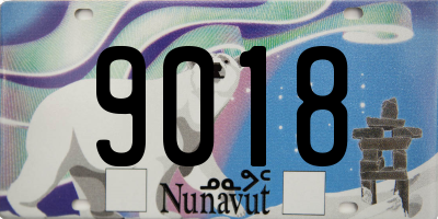 NU license plate 9018