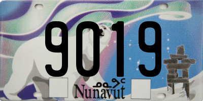 NU license plate 9019