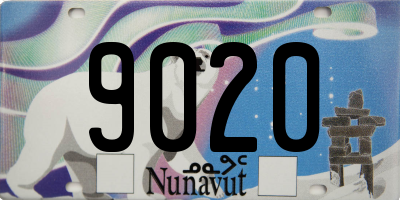 NU license plate 9020