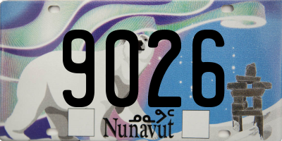 NU license plate 9026