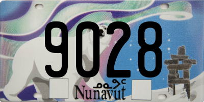 NU license plate 9028