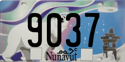 NU license plate 9037