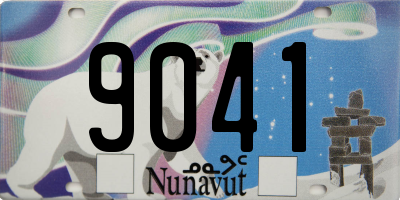 NU license plate 9041