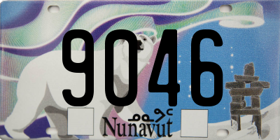 NU license plate 9046