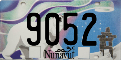 NU license plate 9052