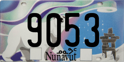 NU license plate 9053