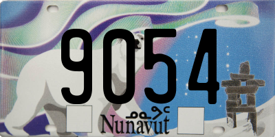 NU license plate 9054