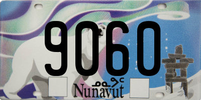 NU license plate 9060