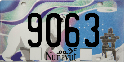 NU license plate 9063