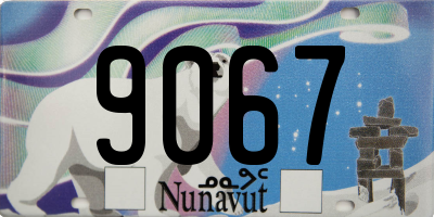 NU license plate 9067