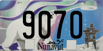 NU license plate 9070