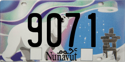 NU license plate 9071