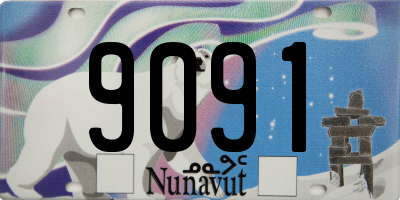 NU license plate 9091