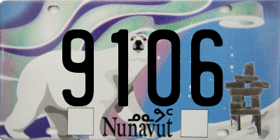 NU license plate 9106