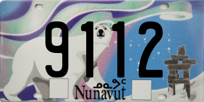 NU license plate 9112