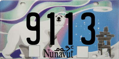 NU license plate 9113