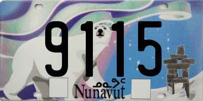 NU license plate 9115