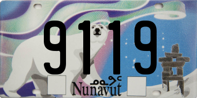 NU license plate 9119