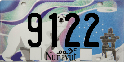 NU license plate 9122