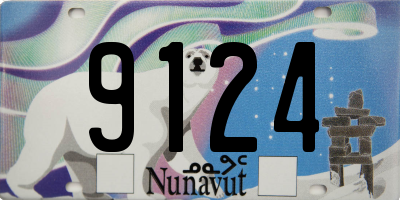 NU license plate 9124